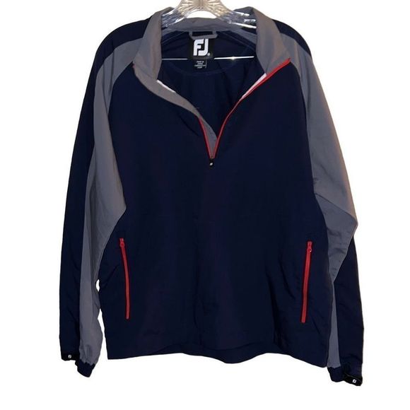 FootJoy Other - FootJoy Jacket Mens Large Navy Blue Golf Quarter